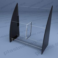 Буклетница горизонтальная, 2-х секционная